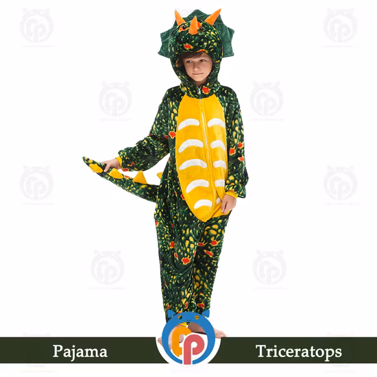 Personagem animal de dinossauro de flanela por atacado barato fantasia de Halloween para crianças