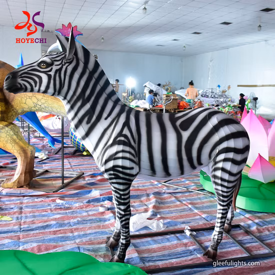 Decoração de festival de férias ao ar livre, tigre, cavalo, galinha, ovelha, veado, dinossauro, lanternas de animais domésticos